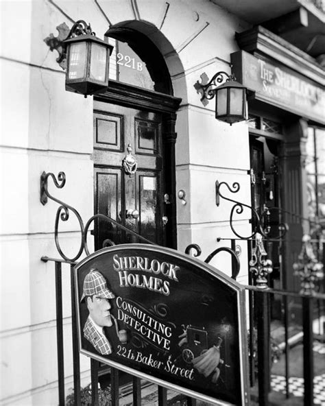 Sherlock Holmes 221b Baker Street London Photography Black | Etsy