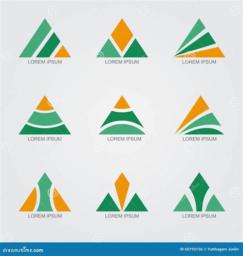 Logo With Triangle And Arrow Stock Image Cartoondealer