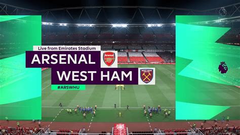 Fifa 22 Arsenal Vs West Ham Emirates Stadium Gameplay Youtube