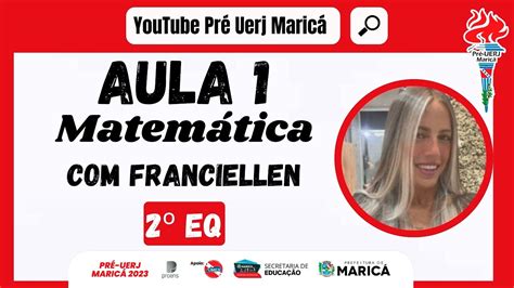 Aula Inaugural de Matemática a Prof Franciellen Pré UERJ Maricá