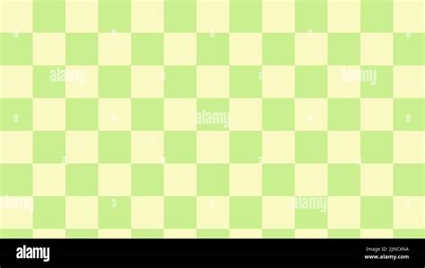 Aesthetic Light Green Checkers Gingham Plaid Checkered Checkerboard Wallpaper Illustration