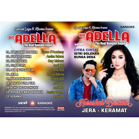 Jual Kaset Vcd Dvd Musik Lagu Dangdut Koplo Terbaru Om Adella Haruskah