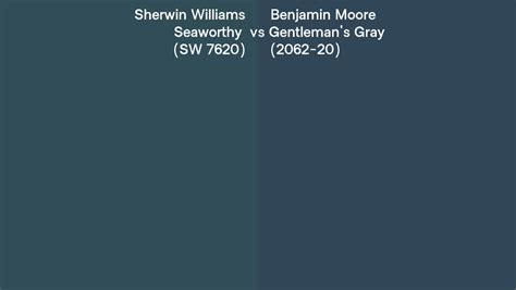 Sherwin Williams Seaworthy Sw Vs Benjamin Moore Gentleman S Gray