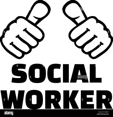 Social Worker with thumbs Stock Vector Image & Art - Alamy