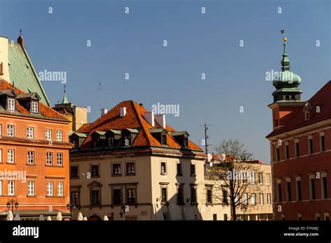 Castle Square In Warsaw Poland Stock Photo Alamy