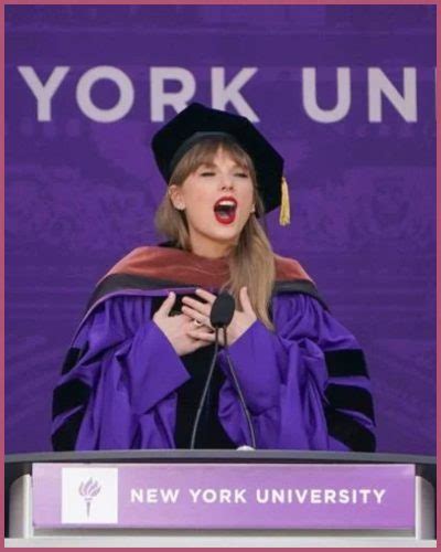 Taylor Swift Received Honorary Doctorate From Nyu Highlights On Her