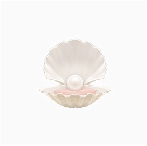 Pink White Pearl Coquette Cute Sea Clam In Ios App Icon Design