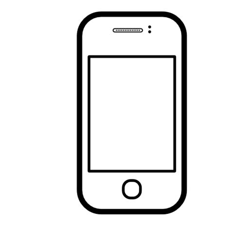 White Cell Phone Icon Png 212174 Free Icons Library