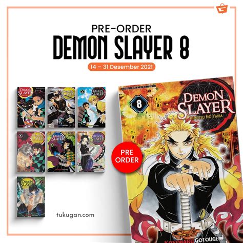 Jual KOMIK DEMON SLAYER 8 1 2 3 4 5 6 7 Koyoharu Gotouge Indonesia