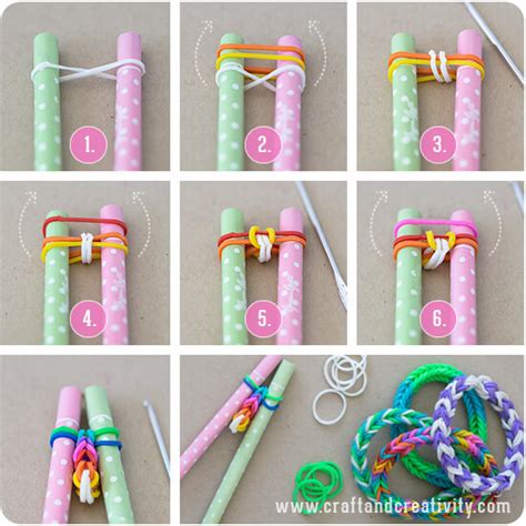 DIY Easy tutorials: How to Make Loom Bands - K4 Craft