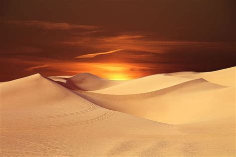 Online Crop Hd Wallpaper Desert Painting Sun Landscape Sunset