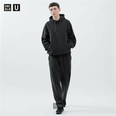 Uniqlo 新品未使用 ユニクロu ブラッシュドジャージーパンツ ダークグレー Lサイズの通販 By ヨシs Shop｜ユニクロならラクマ