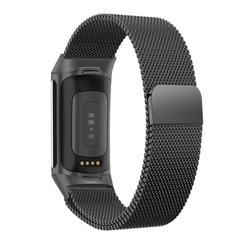 Fitbit Charge Milanese Loop Band Zwart Smartwatchbanden Nl