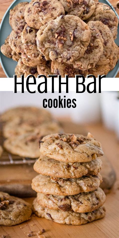 Heath Bar Cookies Combine Crunchy Toffee Bits Pecans And Melty Milk