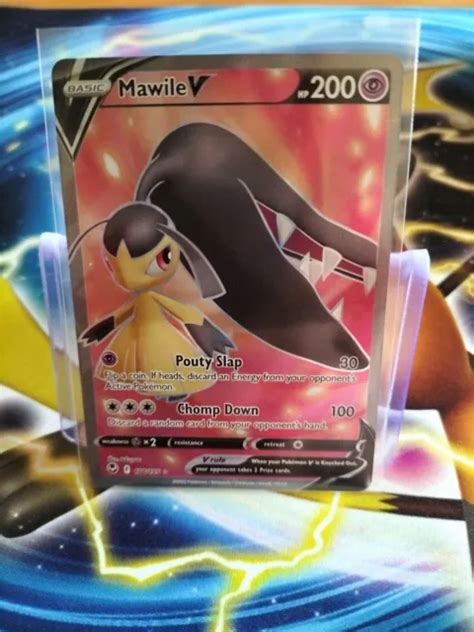 Pok Mon Tcg Mawile V Full Art Silver Tempest Holo Ultra Rare