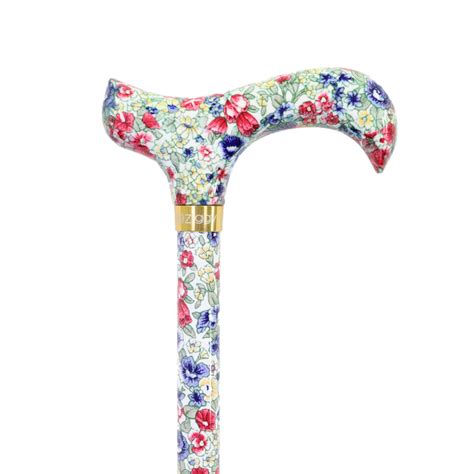 Floral Patterned Derby Walking Stick WalkingSticks Co Uk