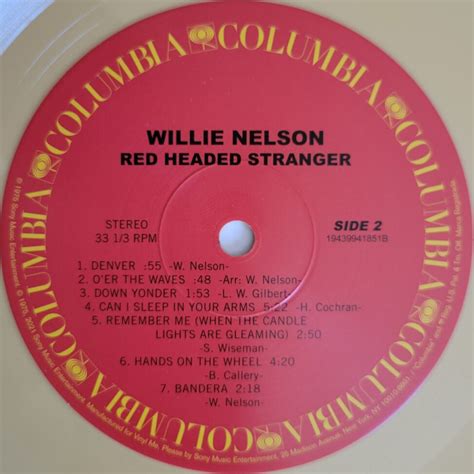 Willie Nelson, Red Headed Stranger, 1975 on Columbia. | Goatless