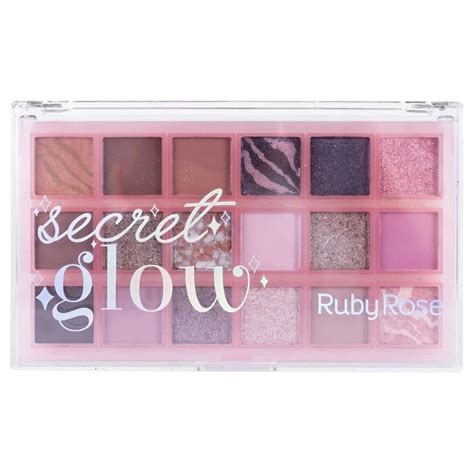 Paleta De Sombras Melu Ruby Rose Secret Glow HB1084 MAQUIAGEM Olhos