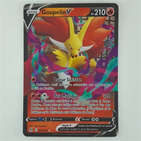 CARTE GOUPELIN V 027 196 Pokémon Origine Perdue EB11 Neuve FR 2157