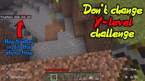 How I Beat Minecraft Without Changing Y Level YouTube