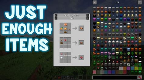 Just Enough Items Mod 1.20.1 → 1.19.4 (JEI Item List & Recipe View)