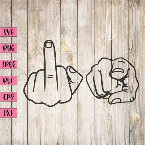 Fuck You Hand Signs Svg Rude Art Rude Mug Adult Svg Adult Etsy Australia