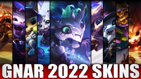 GNAR SKINS 2022 All Gnar Skins Including Elderwood Gnar YouTube