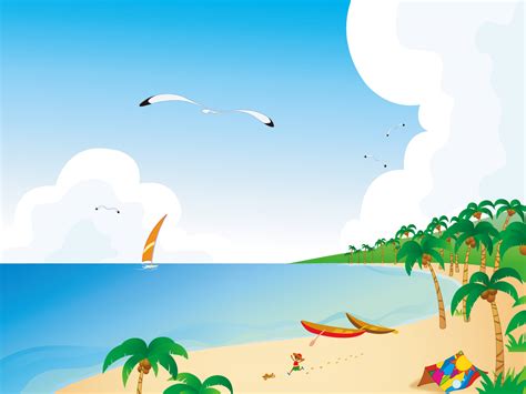 Cartoon Beach Wallpapers - Wallpaper Cave