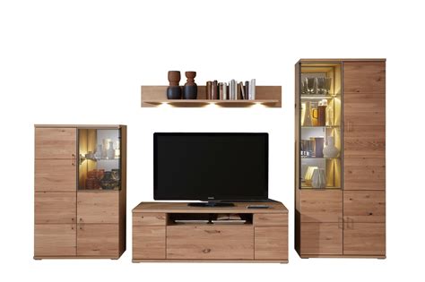 IDEAL Möbel Wohnwand Brilon 100 teilmassive Alteiche | Möbel Letz - Ihr ...