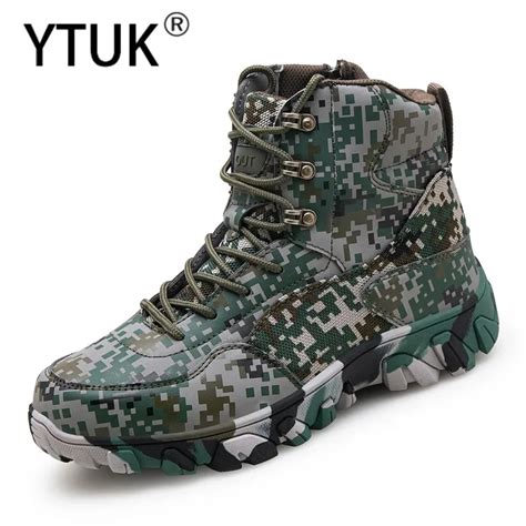 YTUK Botas tácticas de camuflaje para hombre zapatos de senderismo