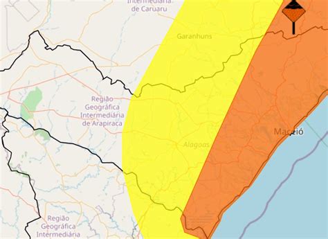 Inmet Emite Novos Alertas Para Chuvas Intensas Em Alagoas Veja Lista