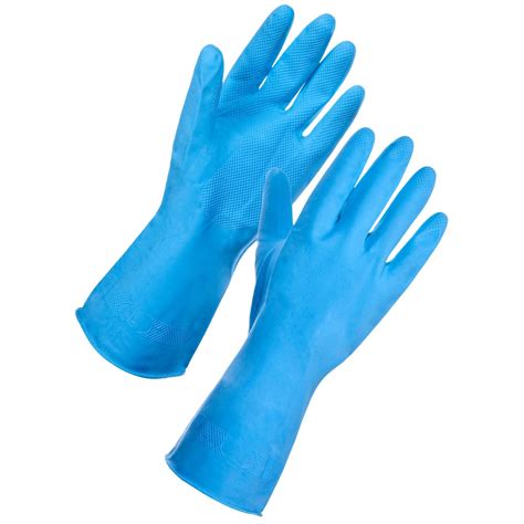 Household Latex Gloves Blue