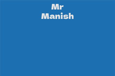 Mr Manish - Facts, Bio, Career, Net Worth | AidWiki