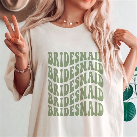 Retro Bridesmaid Shirt Bridal Party Shirt Groovy Etsy Canada