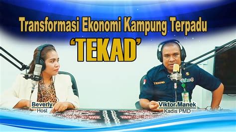 Transformasi Ekonomi Kampung Terpadu Tekad Youtube