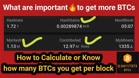 How To Know How Many BTCs You Mine In 1 Block Or Per Block Satoshi