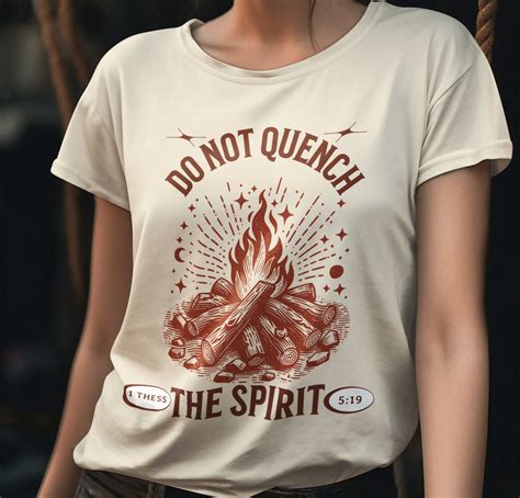 Christian Shirt Quench Not The Spirit Bible Verse Boho Christian