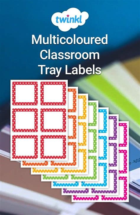 Editable Multicoloured Classroom Tray Labels! | Classroom labels ...