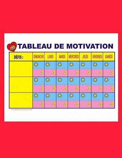 Tableau de motivation Ressources pédagogiques Dans La Vraie Vie