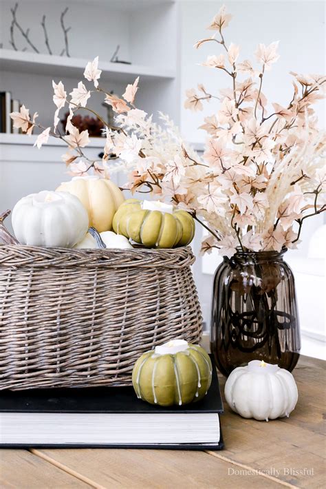 DIY Pumpkin Candle Holders - Domestically Blissful