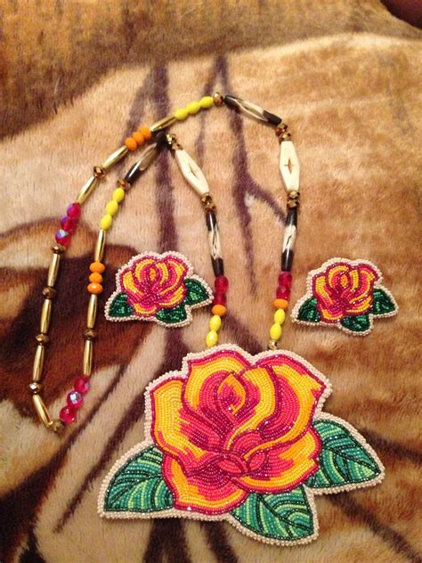 Native American Beaded Roses