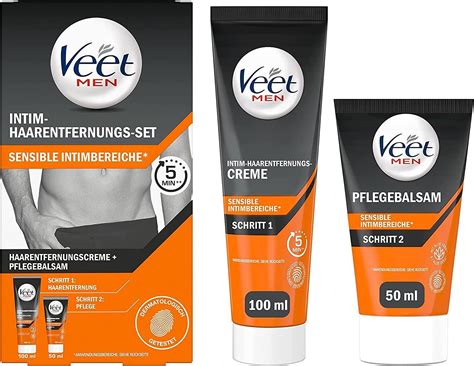 Veet Intim Haarentfernungs Set For Men Haarentfernungs Pflegecreme