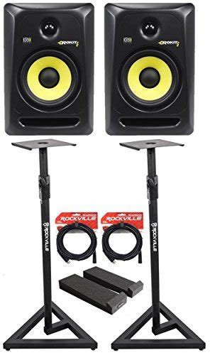 Krk Rp6 G3 Rokit Powered 6 Powered Studio Monitorsstandsmopad2