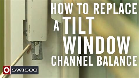 How To Replace A Tilt Window Channel Balance YouTube