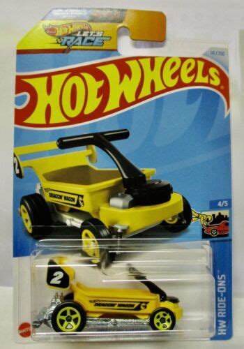 Hot Wheels G Case Treasure Hunt Draggin Wagon Yellow Hw Ride Ons