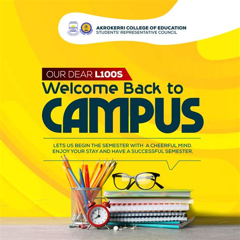 Welcome back to campus flyer designed by Oppomence graphics in Ghana
