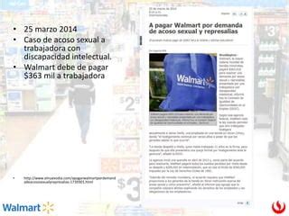 Las Demandas Laborales Contra Walmart Ppt