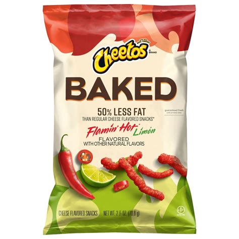 Cheetos Baked Flamin Hot Limon Crunchy Cheese Flavored Snacks Oz Kroger