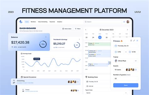 Fitness Management Saas Platform Crm Dashboard Gym Images Behance