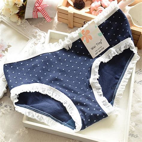 Sexy Women Cute Polka Dots Brief Panties Underwear Soft Cotton Briefs